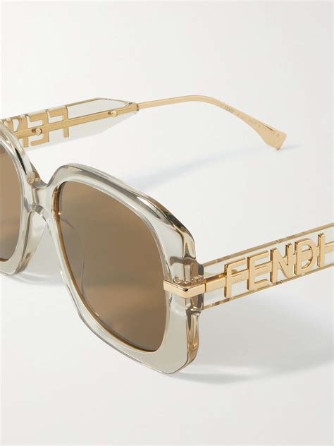 fendi gold frame sunglasses|Fendi sunglasses catalogue.